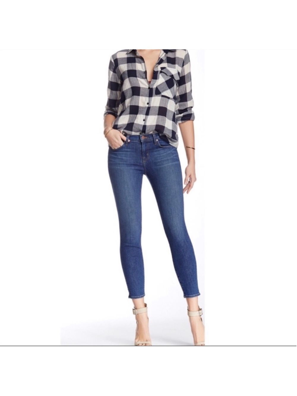 J Brand Mid-Rise Pacifica Capri Jeans, 26